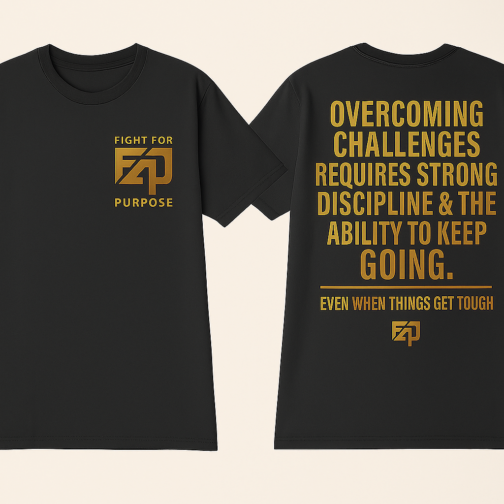 F4P "Discipline & Drive" Oversized T-shirt – Beige Edition