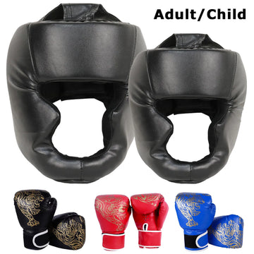 Safety Boxing Gloves Helmet