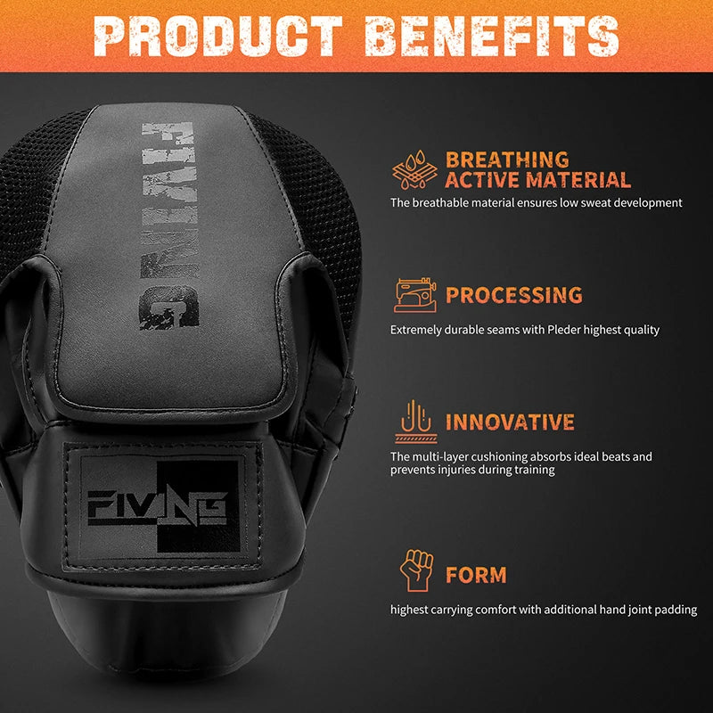 Leather Focus Boxing Mitts