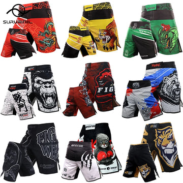 Men Kickboxing Boxing Shorts Tiger