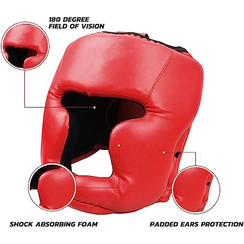 Taekwondo Boxing Gloves 1 pair and 1 piece Helmet