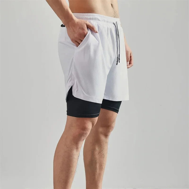 Boxing Double Shorts Mesh Quick Drying